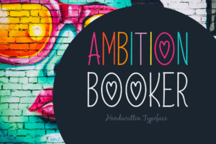 Ambition Booker: A Handwritten Font That Makes Your Campaign Stand Out