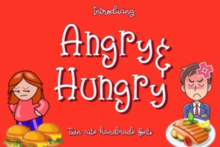 Angry Hungry: A Playful Script Font for Digital Branding