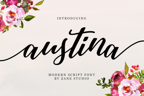 Austina Script: A Modern Handwritten Font for Digital Branding