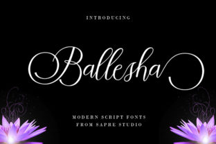 Ballesha: An Elegant Script Font for Digital Branding