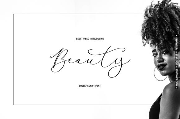 Beauty Lady: A Refined Script Font for Editorial Warmth