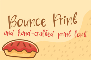Bounce Print: A Hand-Crafted Script Font with Gentle Rhythm