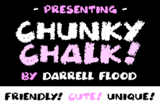 Chunky Chalk Font: Friendly, Bold & Perfect for Small Business Branding