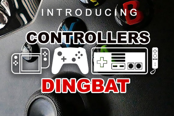 Controllers: A Playful Dingbats Font for Game-Inspired Branding