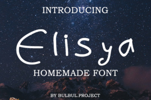Elisya: A Script Handwritten Font That Cuts Through the Feed