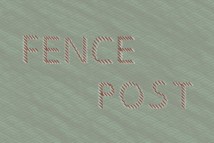 Fencepost: A Slanted Display Font with Perspective Illusion