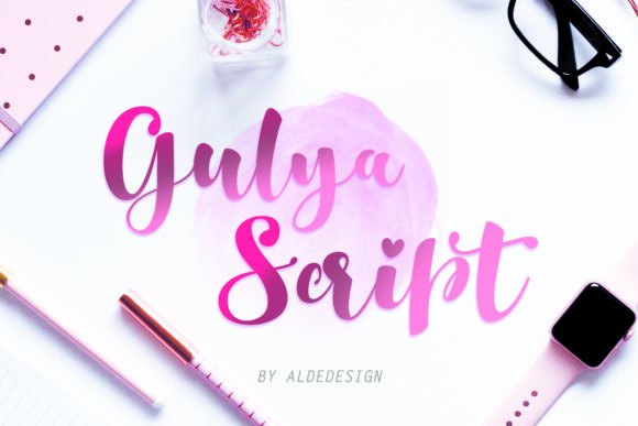 Gulya Script: A Feminine, Striking Script Font for Campaign Headlines