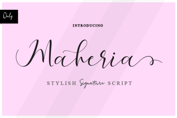Maheria Script: A Thoughtful Modern Calligraphy Font for Brand Design