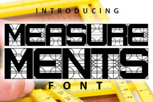 Measurements: A Decorative Grid Font That Anchors Brand Identity