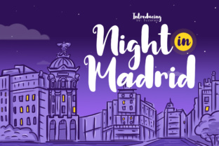 Night in Madrid: A Script Handwritten Display Font That Commands Attention