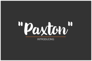 Paxton: A Handwritten Font That Converts Scroll Into Stop