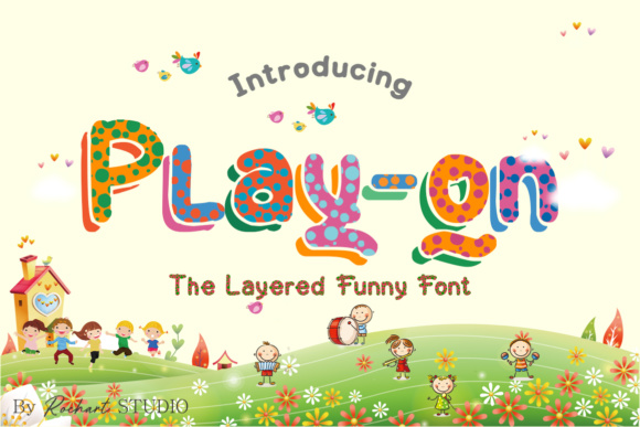 Play on: A Bold, Bouncy Color Font for Summer Branding