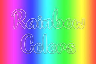 Rainbow Colors Font: Playful Display Type for Digital Brands