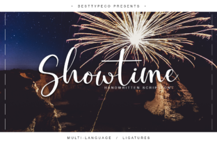 Showtime: A Handmade Script Font That Elevates Web Design