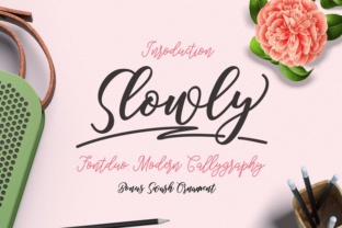 Slowly: A Handwritten Script Font That Feels Like a Signature