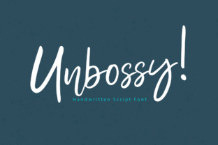 Unbossy: A Handwritten Script Font That Feels Like Your Best Creative Friend